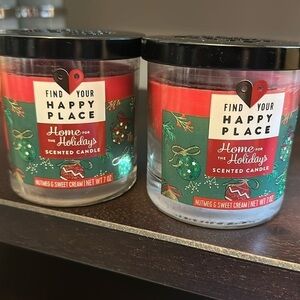 Find your happy place candles - home for the holidays nutmeg & sweet cream